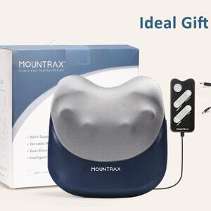 BACK MASSAGER - NEW - Heat Shiatsu Neck Massage Pillow - Body Comfort Gift